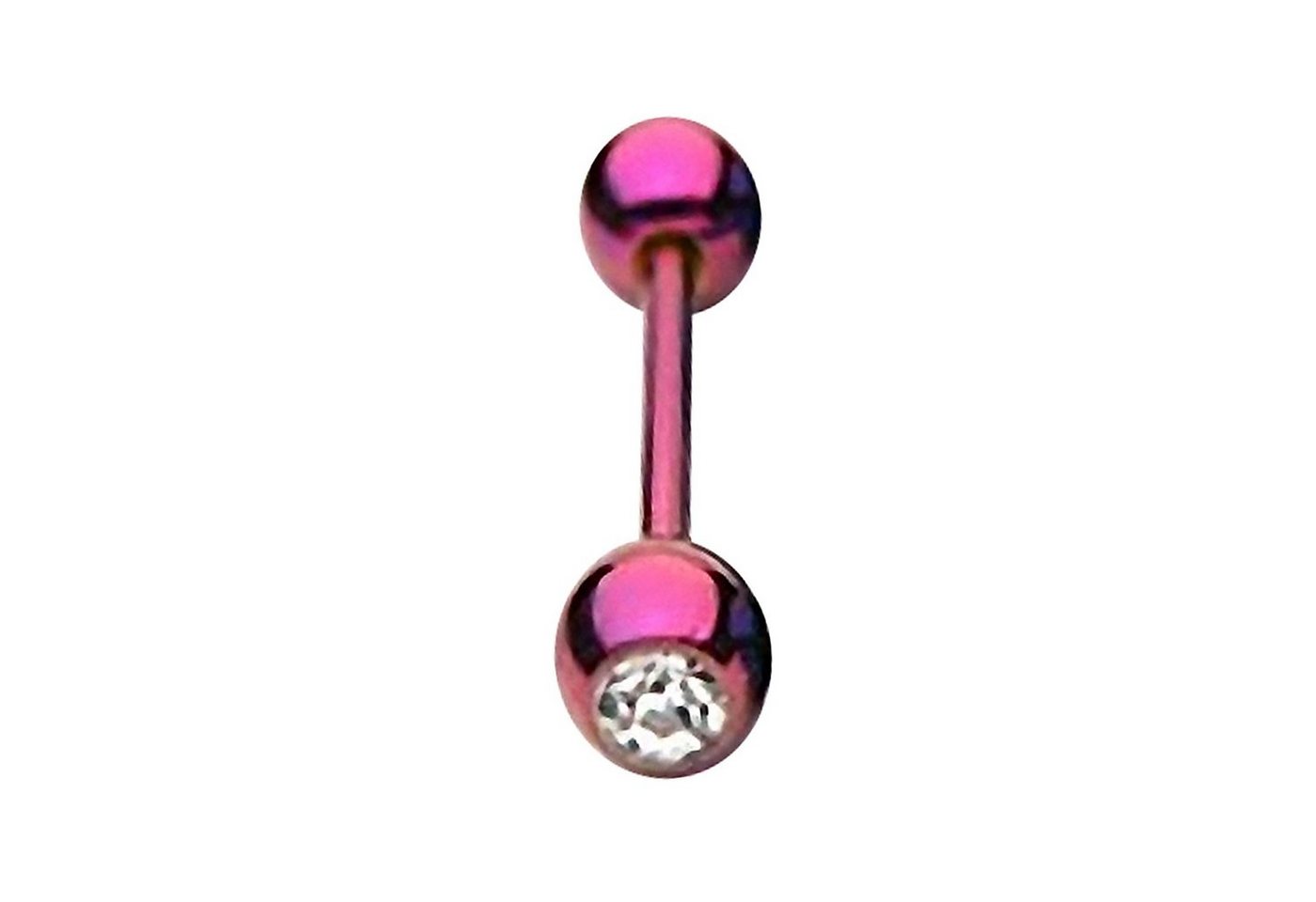 Taffstyle Piercing-Set Zungenpiercing Intim Brust Kugel Kristall Stein, Piercingfaktor Barbell Stab Hantel Stecker Tragus Helix Ohrpiercing von Taffstyle