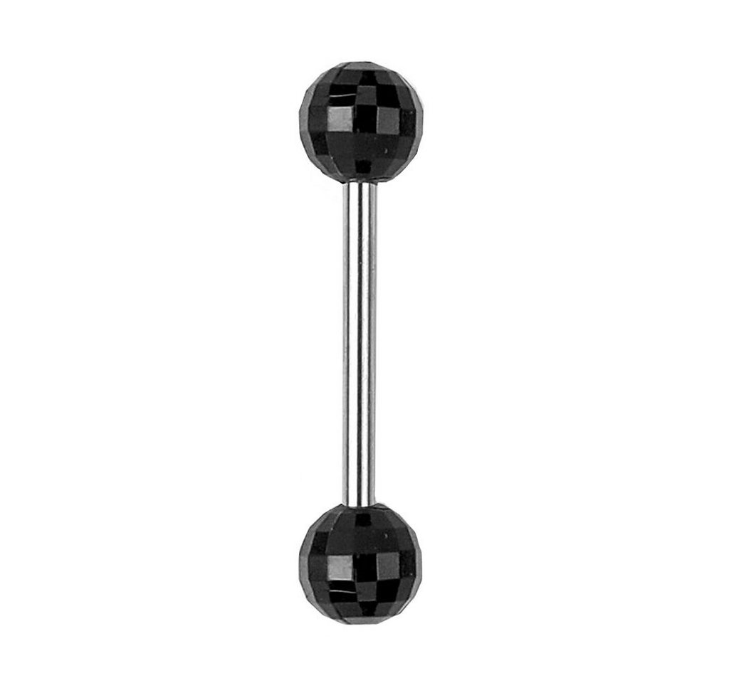 Taffstyle Piercing-Set Zungenpiercing Intim Brust Ohr Kugel 16mm Disco, Piercingfaktor Barbell Hantel Stecker Oral Tragus Helix Ohrpiercing von Taffstyle