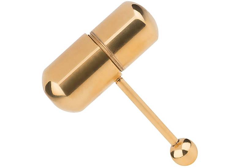 Taffstyle Intimpiercing Zungenpiercing Barbell vibrierend Oral Vibrationspiercing (Piercing mit vibrierender Kapsel aus Chirurgenstahl – inkl. 2 Batterien), Piercing Barbell Stab Hantel Intimpiercing von Taffstyle