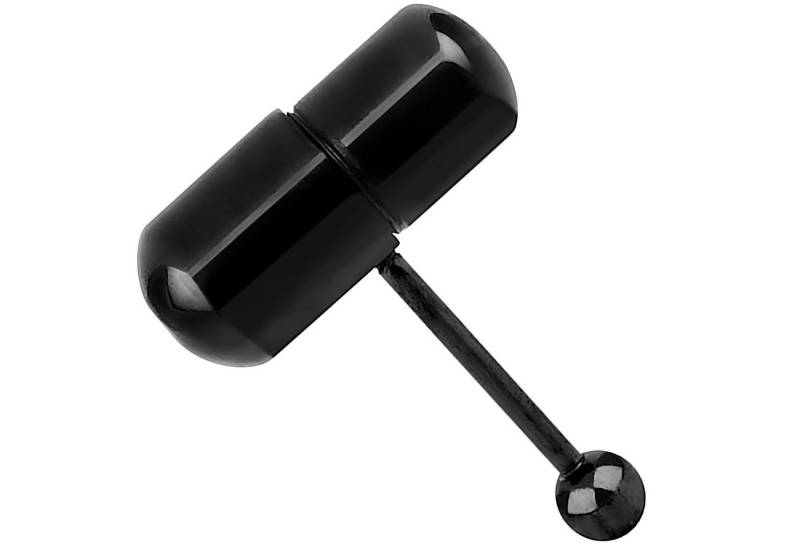 Taffstyle Intimpiercing Zungenpiercing Barbell vibrierend Oral Vibrationspiercing (Piercing mit vibrierender Kapsel aus Chirurgenstahl – inkl. 2 Batterien), Piercing Barbell Stab Hantel Intimpiercing von Taffstyle