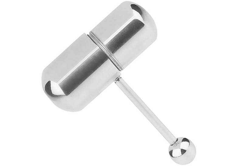 Taffstyle Intimpiercing Zungenpiercing Barbell vibrierend Oral Vibrationspiercing (Piercing mit vibrierender Kapsel aus Chirurgenstahl – inkl. 2 Batterien), Piercing Barbell Stab Hantel Intimpiercing von Taffstyle