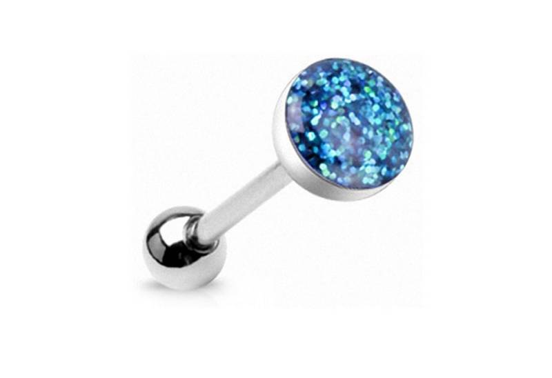 Taffstyle Piercing-Set Zungenpiercing Ohr Kugel Multi Epoxy Kristall Ball, Piercingfaktor Barbell Stab Hantel Stecker Intim Brust Ohr Ohrpiercing von Taffstyle