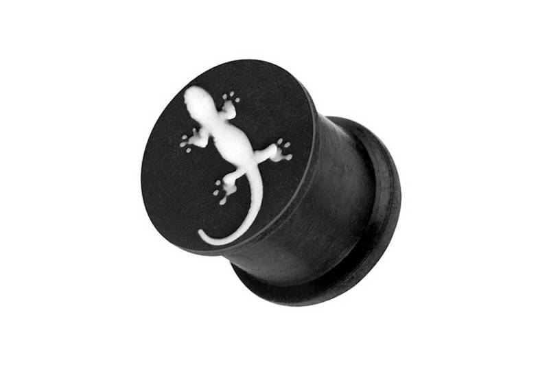 Taffstyle Plug Ohr Plug Piercing Ohrpiercing 3D Silikon Eidechse, Ohr Plug Flesh Tunnel Piercing Ohrpiercing 3D in verschiedenen Farben von Taffstyle