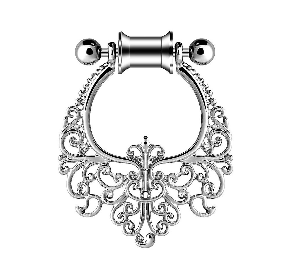 Taffstyle Plug Ohr Tunnel Piercing mit Ornament Tribal Ohrring Anhänger 6mm (Ausdrucksstarker Plug Ohrschmuck mit Tribal-Design für Damen und Herren) von Taffstyle