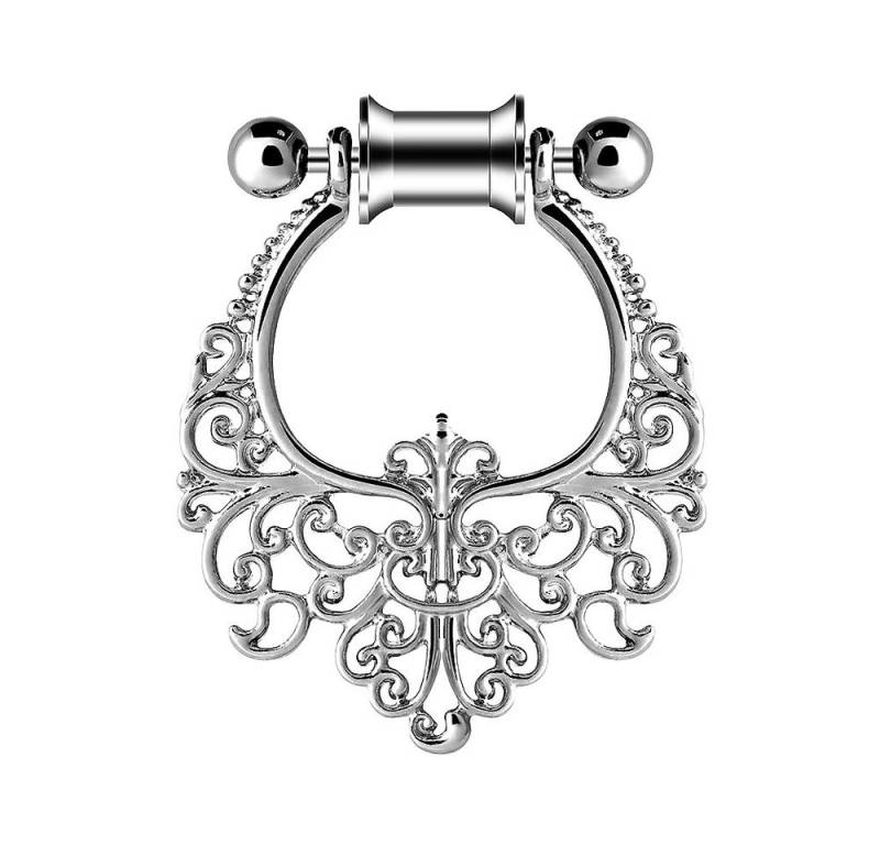 Taffstyle Plug Ohr Tunnel Piercing mit Ornament Tribal Ohrring Anhänger 6mm (Ausdrucksstarker Plug Ohrschmuck mit Tribal-Design für Damen und Herren) von Taffstyle