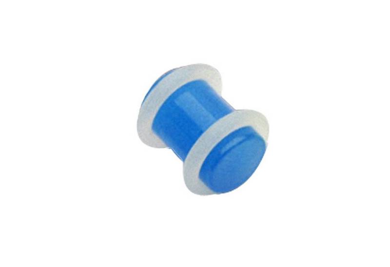 Taffstyle Plug Ohrpiercing Kunststoff UV Glow in the Dark, Ohr Plug Flesh Tunnel Piercing Ohrpiercing Kunststoff UV Glow Dark von Taffstyle