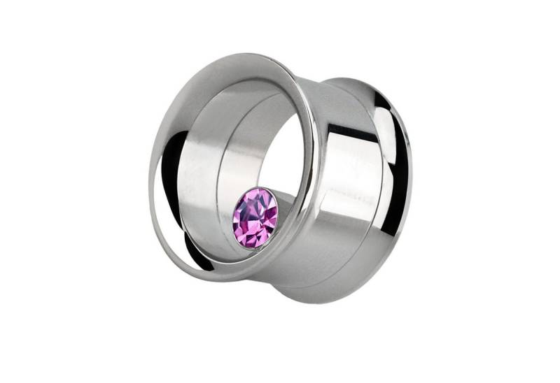 Taffstyle Plug Piercing Flared mit runden eingefassten Kristall, Flesh Tunnel Plug Chirurgenstahl 316L Double Flared Ohrpiercing Creole Taffstyle Plug Piercing Flared mit runden eingefassten Kristall, Flesh Tunnel Plug Chirurgenstahl 316L Double Flared Ohrpiercing Creole von Taffstyle