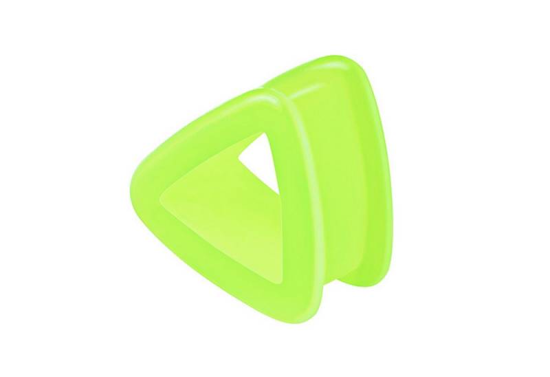 Taffstyle Plug Silikon Ohr Tunnel Piercing Flexibel Dreieck Flexibel weich, Ohrtunnel Dreieck Plug bunt flexibel in vielen Farben und Größen von Taffstyle
