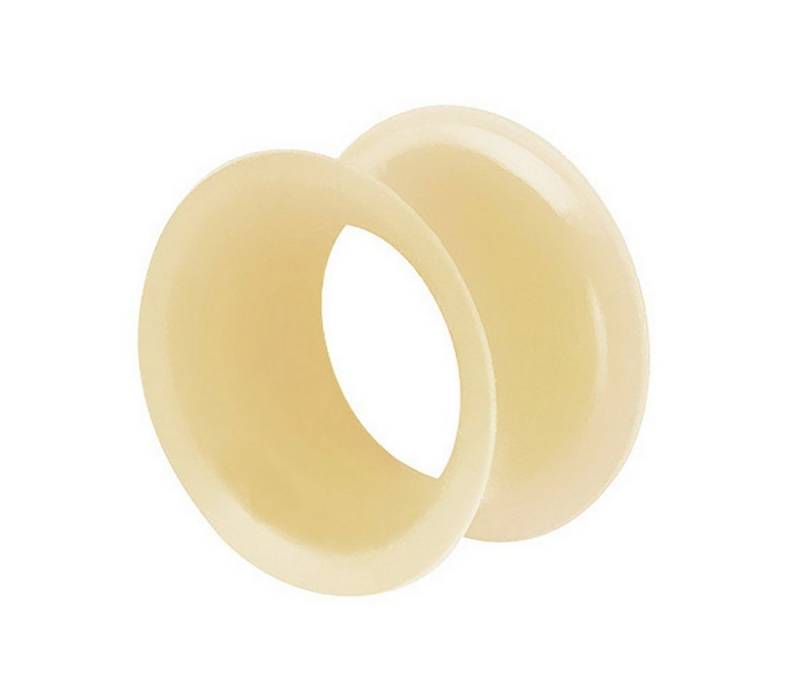 Taffstyle Plug Piercing Hoher dünner Rand Flexibel Weich Farbig, Flesh Tunnel Ohr Plug Silikon Flexibel Weich Rund Creole Farbig Bunt von Taffstyle