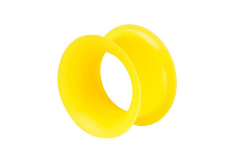 Taffstyle Plug Piercing Hoher dünner Rand Flexibel Weich Farbig, Flesh Tunnel Ohr Plug Silikon Flexibel Weich Rund Creole Farbig Bunt von Taffstyle