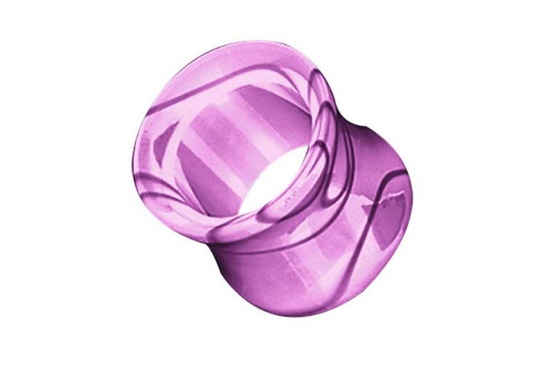 Taffstyle Plug Piercing Kunststoff UV Double Flared Marmor Swirl, Flesh Tunnel Ohr Plug Ohrpiercing Ear UV Double Flared Marmor Swirl von Taffstyle