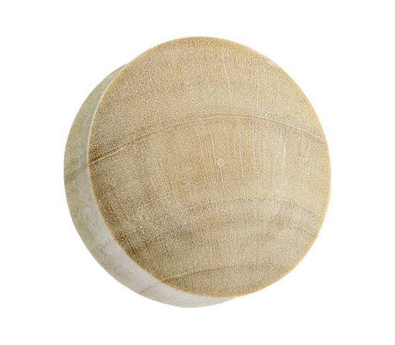 Taffstyle Plug Piercing Lobe Conch Double Flared Wood, Ohr Plug Flesh Tunnel Ohrpiercing Holz Organic Hellbraun Wood Braun von Taffstyle