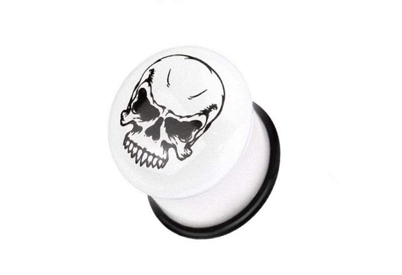 Taffstyle Plug Piercing Totenkopf Single Flared Weiß Glow Dark, Ohr Plug Flesh Tunnel Ohrpiercing Totenkopf Flared Weiß Glow Dark Taffstyle Plug Piercing Totenkopf Single Flared Weiß Glow Dark, Ohr Plug Flesh Tunnel Ohrpiercing Totenkopf Flared Weiß Glow Dark von Taffstyle