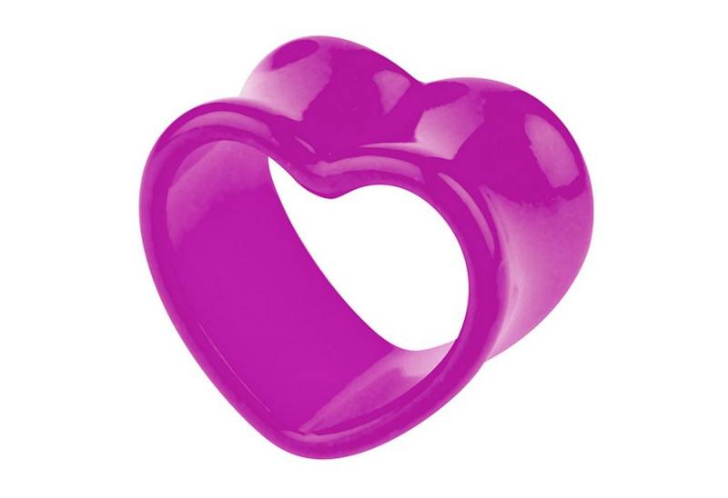 Taffstyle Plug Piercing Tunnel Herz Double Flared Kunststoff, Bunt Flesh Tunnel Herz Double Flared Kunststoff Ohr Plug Ohrpiercing Taffstyle Plug Piercing Tunnel Herz Double Flared Kunststoff, Bunt Flesh Tunnel Herz Double Flared Kunststoff Ohr Plug Ohrpiercing von Taffstyle
