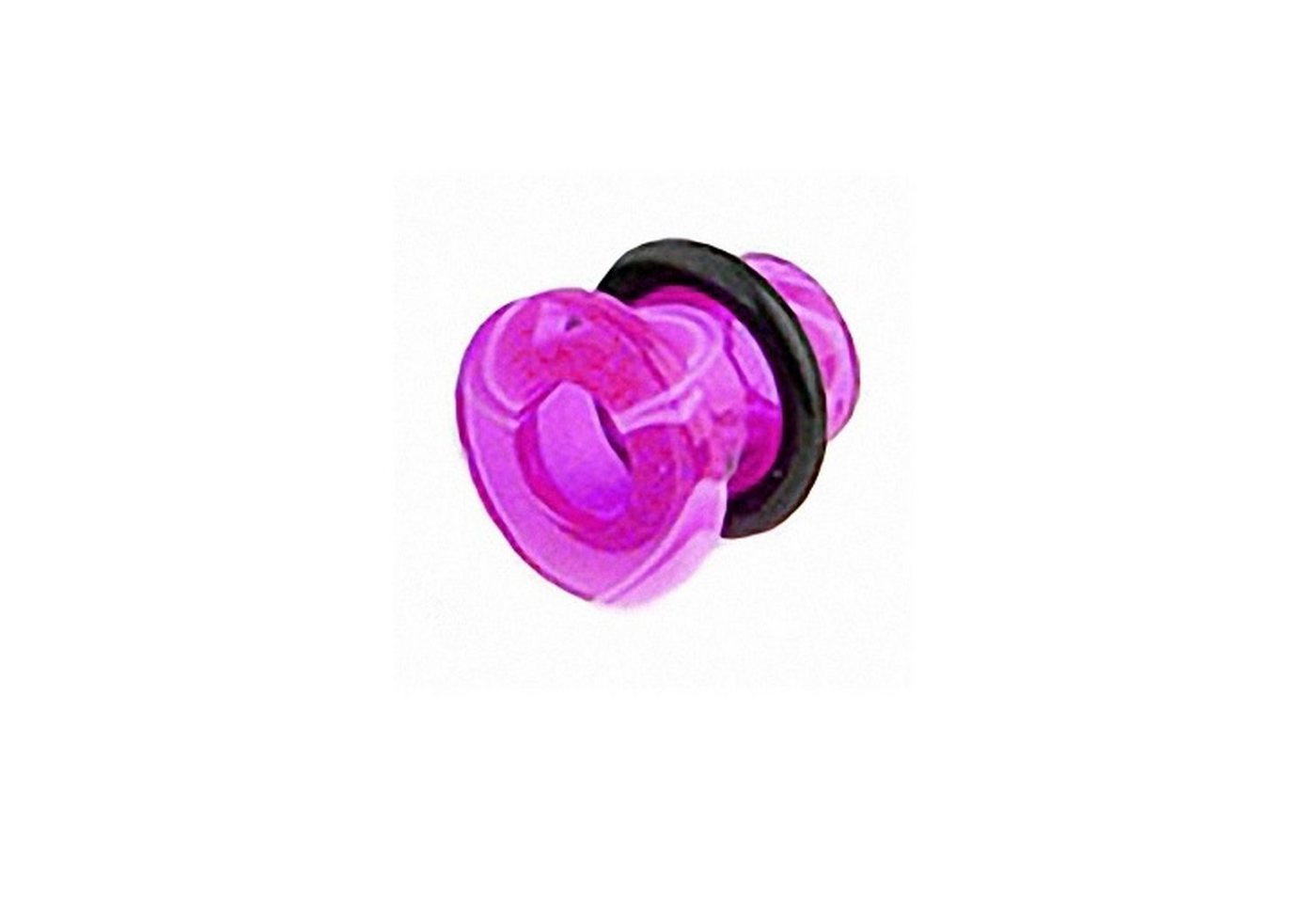 Taffstyle Plug Piercing UV Single Flared Marmor Swirl Look, Flesh Tunnel Ohr Plug Ohrpiercing Ear Kunststoff UV Single Flared von Taffstyle