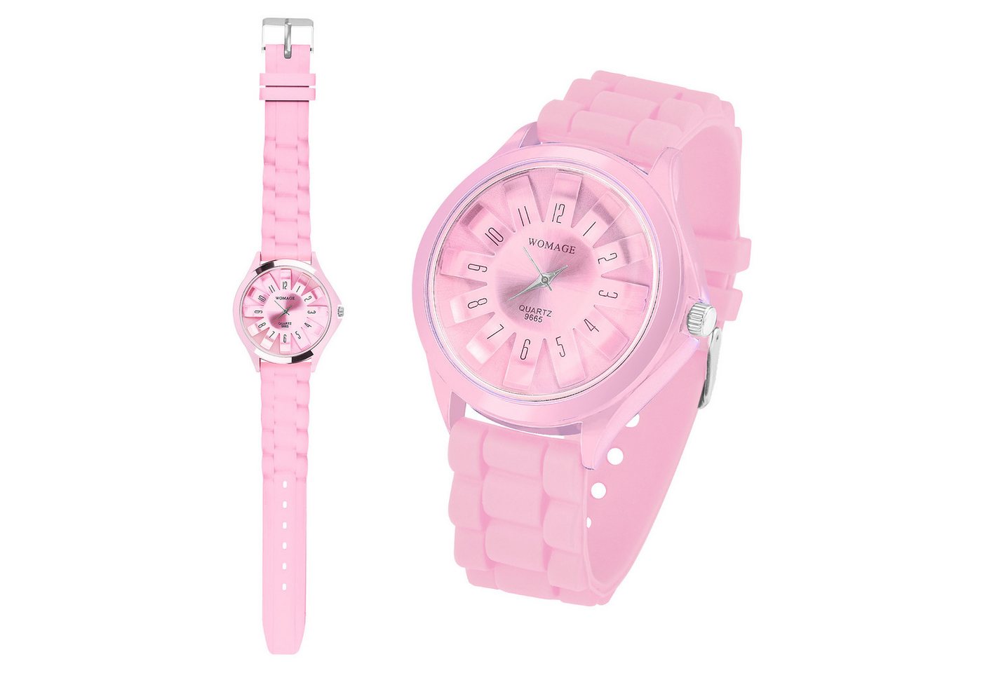 Taffstyle Quarzuhr Damen Silikon Armbanduhr Silikon Uhr für Frauen modern und zeitlos, (Mädchen Jungen Sportuhr Bunte Kinderuhr Farbige Lernuhr Silikonuhr Süß), Leicht und bequem von Taffstyle