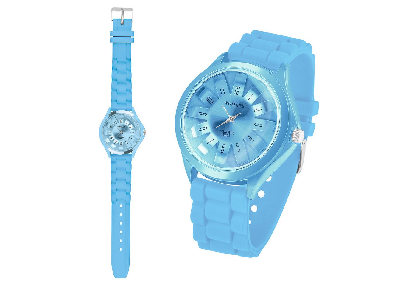 Taffstyle Quarzuhr Damen Silikon Armbanduhr Silikon Uhr für Frauen modern und zeitlos, (Mädchen Jungen Sportuhr Bunte Kinderuhr Farbige Lernuhr Silikonuhr Süß), Leicht und bequem von Taffstyle