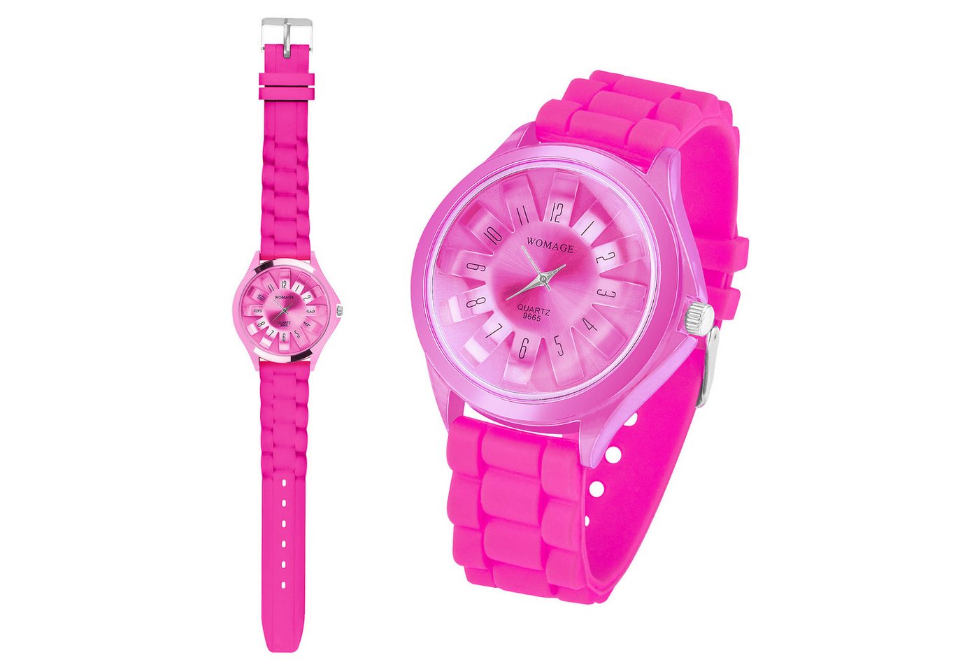 Taffstyle Quarzuhr Damen Silikon Armbanduhr Silikon Uhr für Frauen modern und zeitlos, (Mädchen Jungen Sportuhr Bunte Kinderuhr Farbige Lernuhr Silikonuhr Süß), Leicht und bequem von Taffstyle