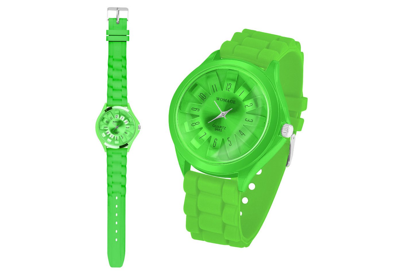 Taffstyle Quarzuhr Damen Silikon Armbanduhr Silikon Uhr für Frauen modern und zeitlos, (Mädchen Jungen Sportuhr Bunte Kinderuhr Farbige Lernuhr Silikonuhr Süß), Leicht und bequem von Taffstyle
