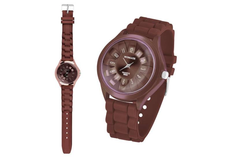 Taffstyle Quarzuhr Damen Silikon Armbanduhr Silikon Uhr für Frauen modern und zeitlos, (Mädchen Jungen Sportuhr Bunte Kinderuhr Farbige Lernuhr Silikonuhr Süß), Leicht und bequem von Taffstyle
