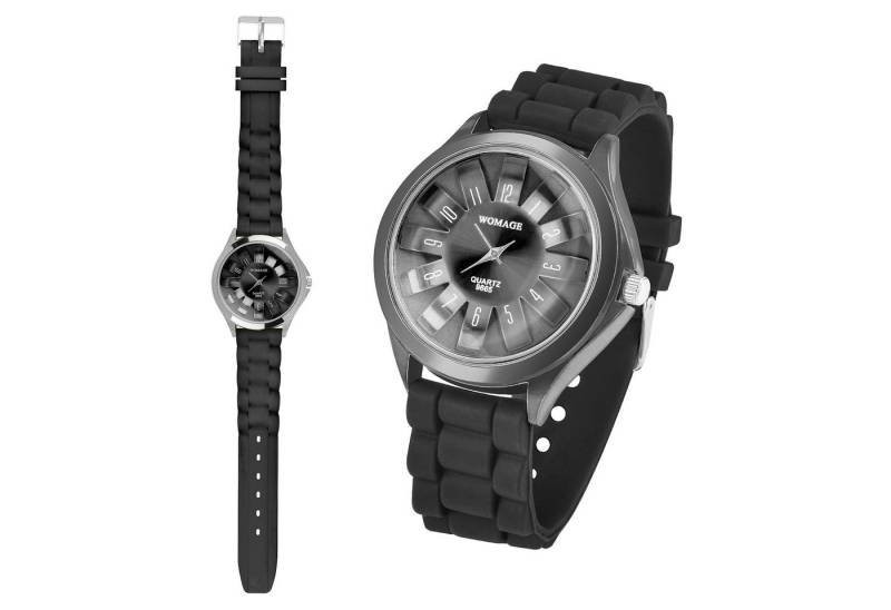 Taffstyle Quarzuhr Damen Silikon Armbanduhr Silikon Uhr für Frauen modern und zeitlos, (Mädchen Jungen Sportuhr Bunte Kinderuhr Farbige Lernuhr Silikonuhr Süß), Leicht und bequem von Taffstyle