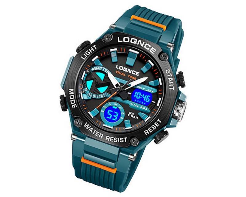 Taffstyle Sportuhr Herren Armbanduhr Digital Sportuhr Stopp Alarm Licht Chronograph Uhr, Multifunktionale Uhr Stoppuhr Kalender Beleuchtung 5 ATM Wasserdicht von Taffstyle