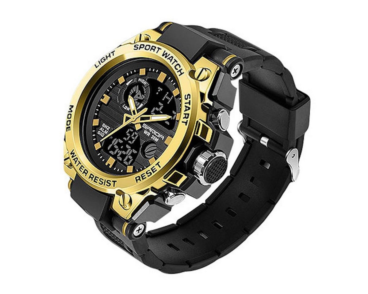 Taffstyle Sportuhr Herren Armbanduhr Digital Sportuhr Stopp Alarm Licht Chronograph Uhr, Geschenke für Männer zum Geburtstag Weihnachten Valentinstag Vatertag von Taffstyle