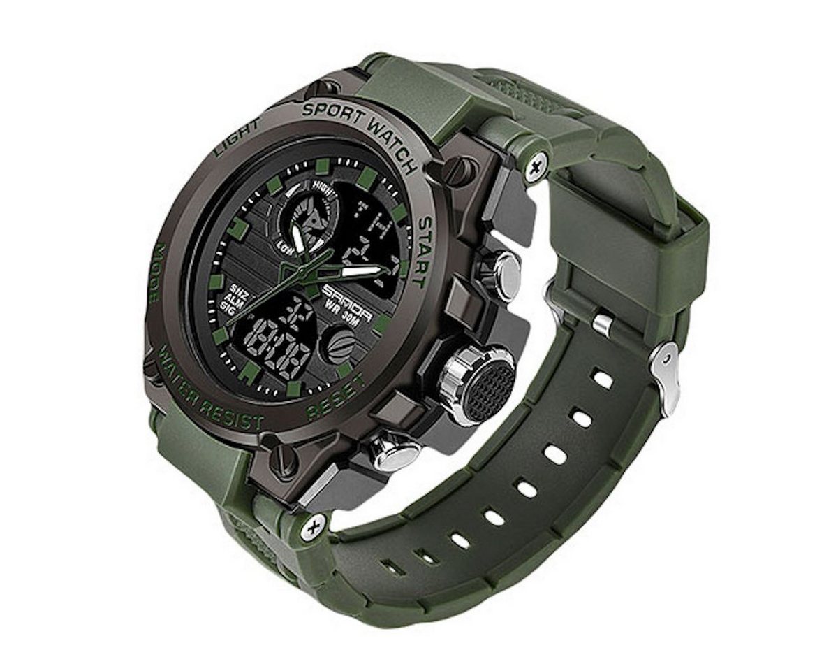 Taffstyle Sportuhr Herren Armbanduhr Digital Sportuhr Stopp Alarm Licht Chronograph Uhr, Geschenke für Männer zum Geburtstag Weihnachten Valentinstag Vatertag von Taffstyle