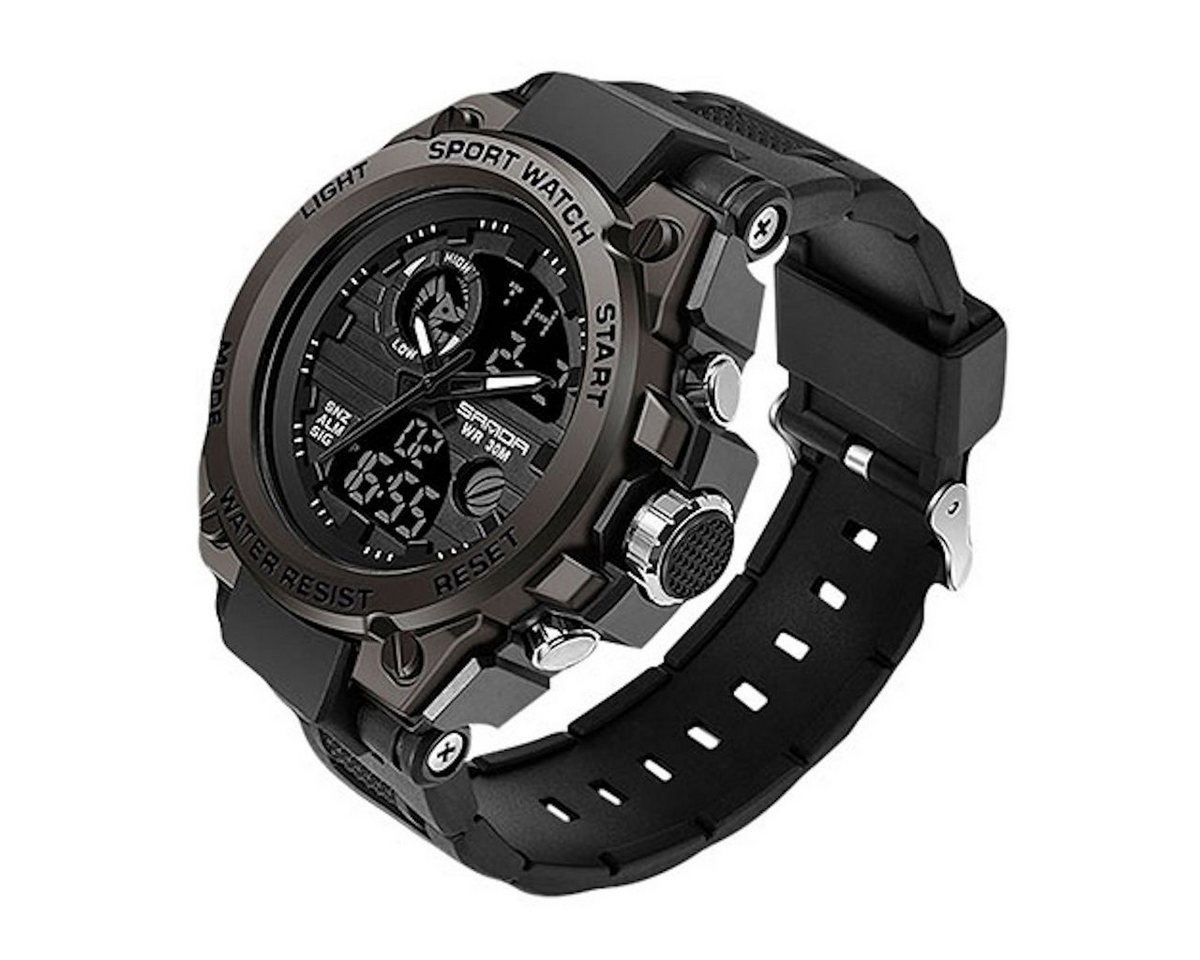 Taffstyle Sportuhr Herren Armbanduhr Digital Sportuhr Stopp Alarm Licht Chronograph Uhr, Geschenke für Männer zum Geburtstag Weihnachten Valentinstag Vatertag von Taffstyle