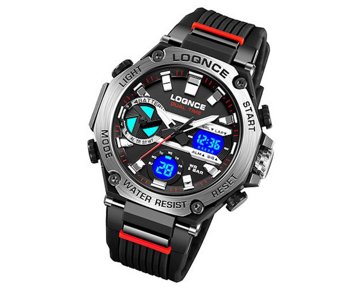 Taffstyle Sportuhr Herren Armbanduhr Digital Sportuhr Stopp Alarm Licht Chronograph Uhr, Geschenke für Männer zum Geburtstag Weihnachten Valentinstag Vatertag von Taffstyle