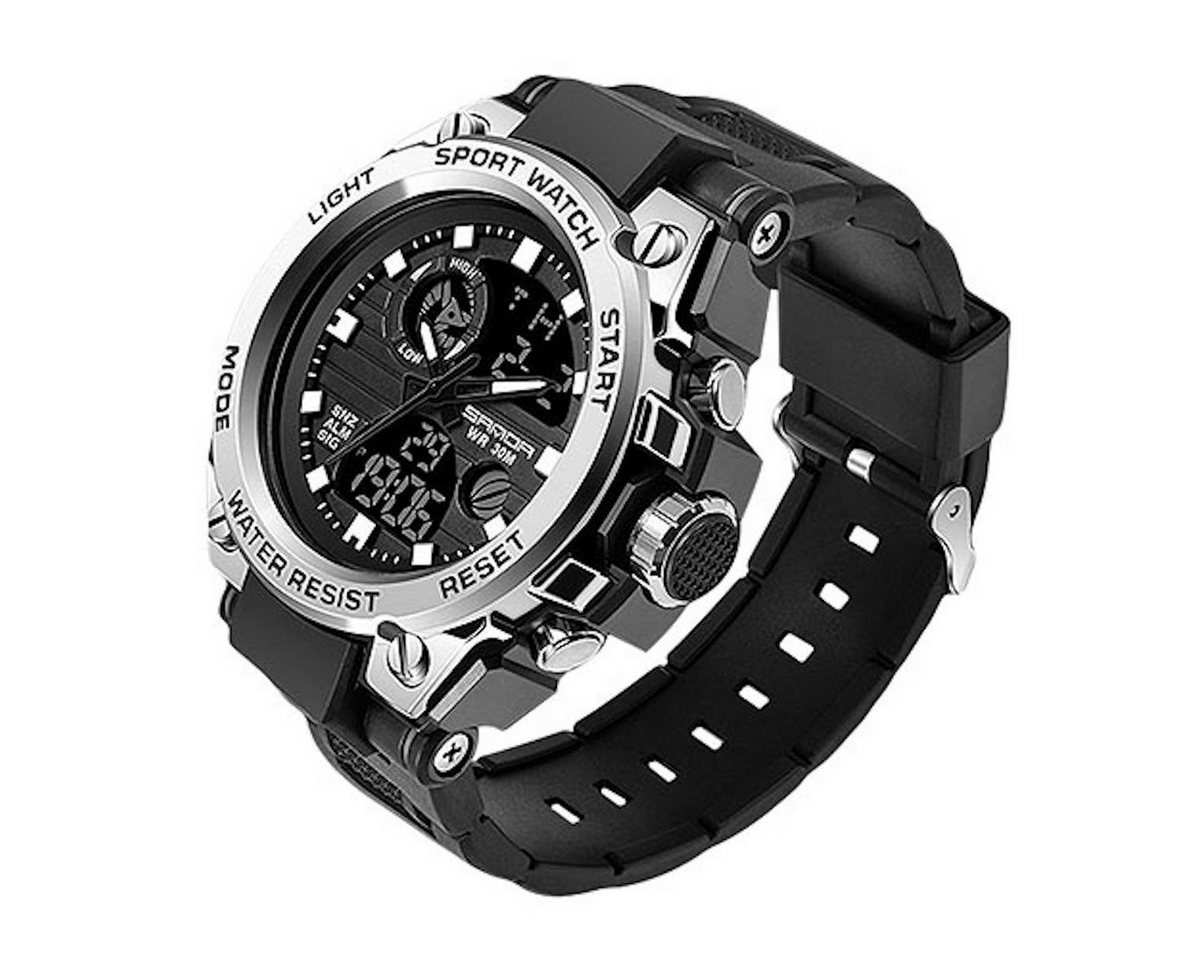 Taffstyle Sportuhr Herren Armbanduhr Digital Sportuhr Stopp Alarm Licht Chronograph Uhr, Geschenke für Männer zum Geburtstag Weihnachten Valentinstag Vatertag von Taffstyle