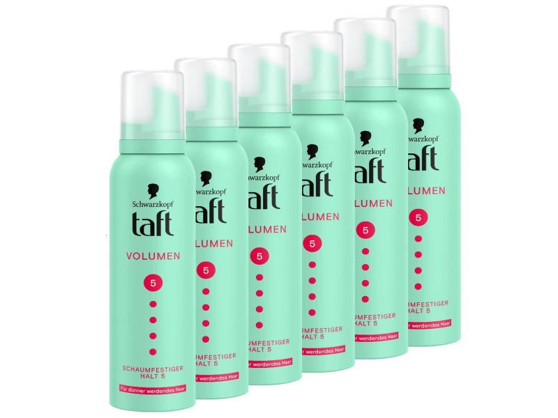 Taft Haarfestiger Schwarzkopf, Volumen Für dünner werdendes Haar, Vorratspack, 6-tlg., 6x 150 ml, sehr starker Halt von Taft