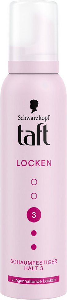 Taft Haarfestiger Schwarzkopf, für langanhaltende & definierte Locken, 1x 150ml, 1-tlg., Haarstyling-Mousse für lockiges Haar von Taft