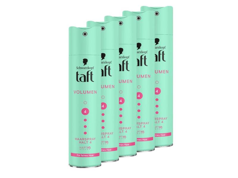 Taft Haarspray Schwarzkopf, Volumen-Haarspray, Feines Haar, Vorratspack, 5-tlg., 5x 250 ml, HaptIQ System von Taft