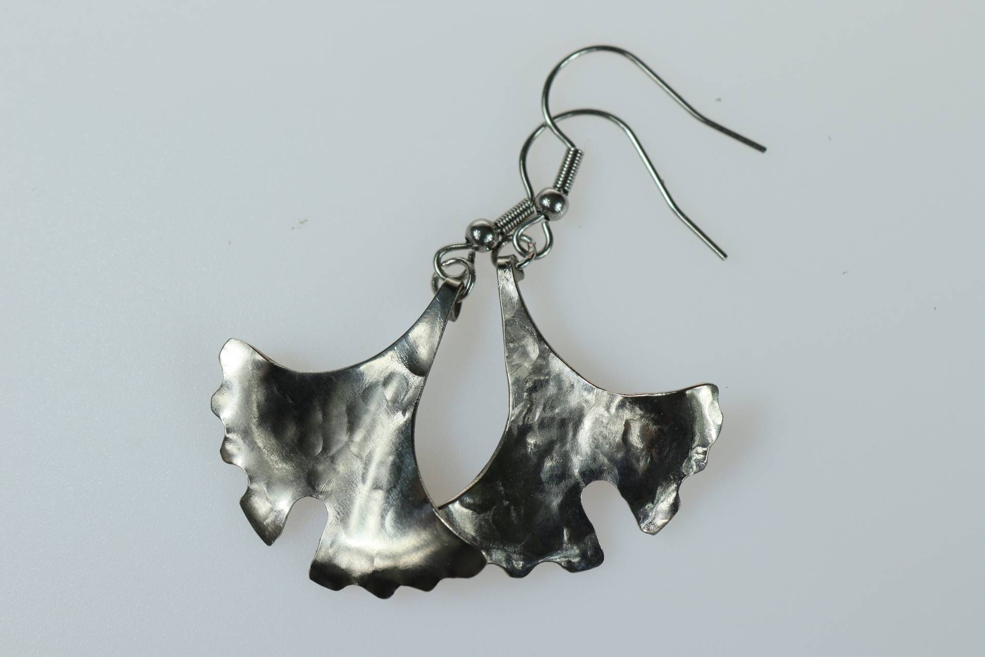 Ohrringe Aus Titan Und Silber "Ginkgo" Ohrringe Aus Titan Und Silber "Ginkgo" von TageriByTageri