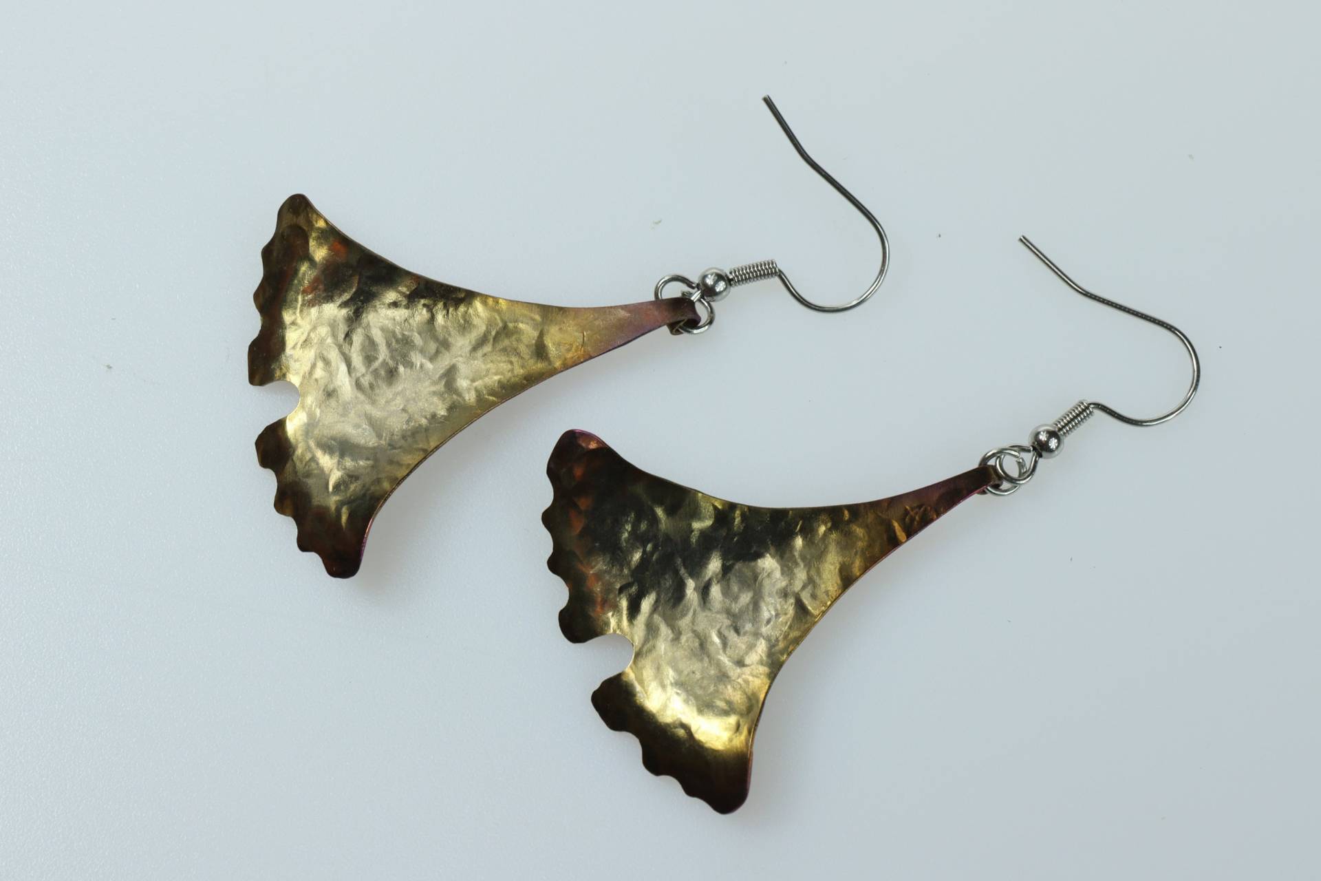 Ohrringe Aus Titan Und Silber "Ginkgo" Ohrringe Aus Titan Und Silber "Ginkgo" von TageriByTageri
