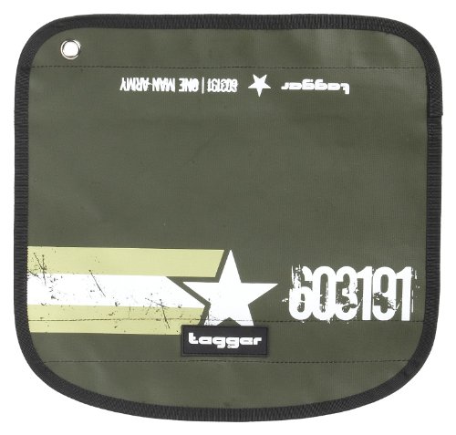 Tagger Messenger Flap Flow - One Man Army ARGR 5101-603191-ARGR Unisex - Erwachsene Messengerbags, Grün (ARGR), 20x15x7 cm (B x H x T) von Tagger