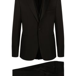 Klassischer Schwarzer Dreiteiler Von Tagliatore von Tagliatore