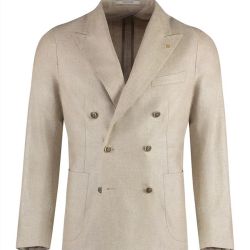 Mehrfarbiger Herren Blazer Aus Schurwolle-baumwollmix Von Tagliatore von Tagliatore