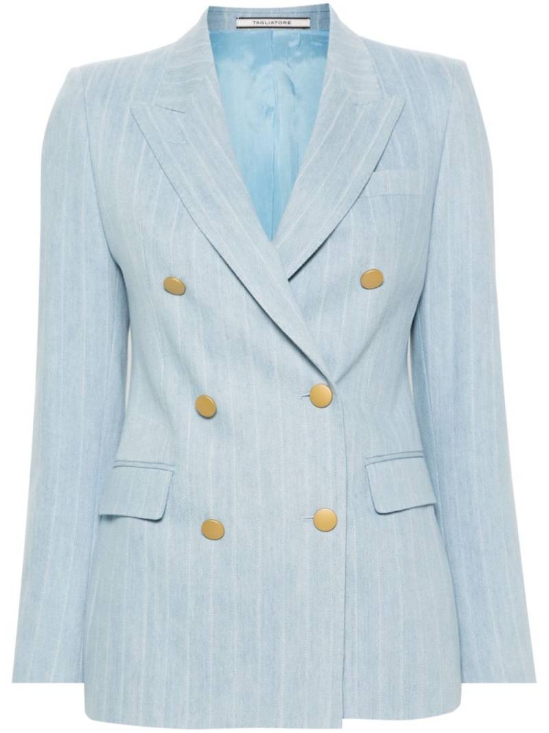 Tagliatore Blazer mit Nadelstreifen - Blau von Tagliatore