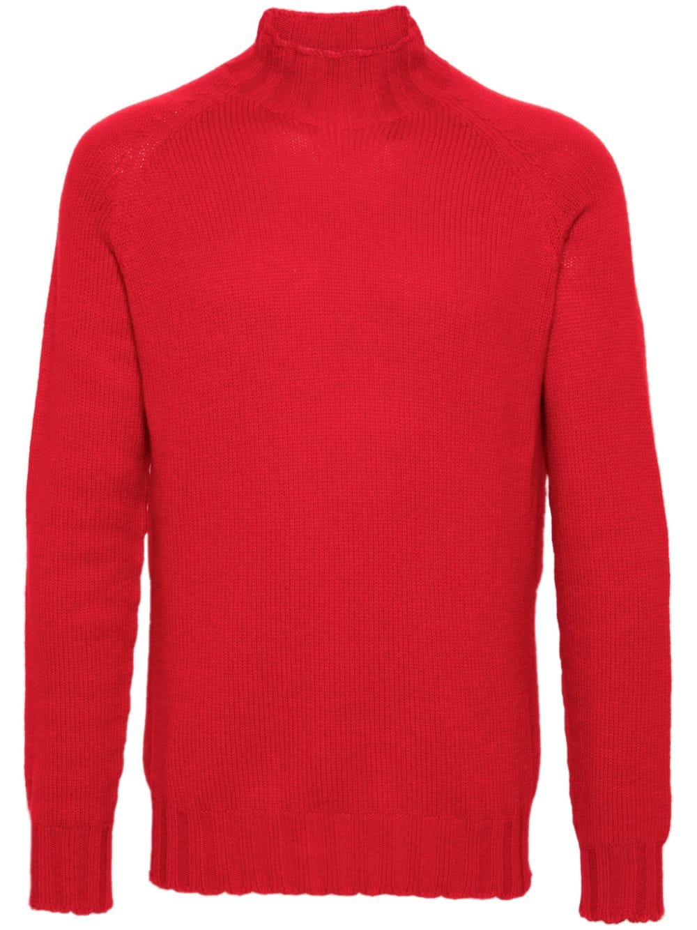 Tagliatore Pullover aus Kaschmir mit Stehkragen - Rot von Tagliatore