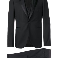 Tagliatore Schwarzes Dreiteiliges Anzug von Tagliatore