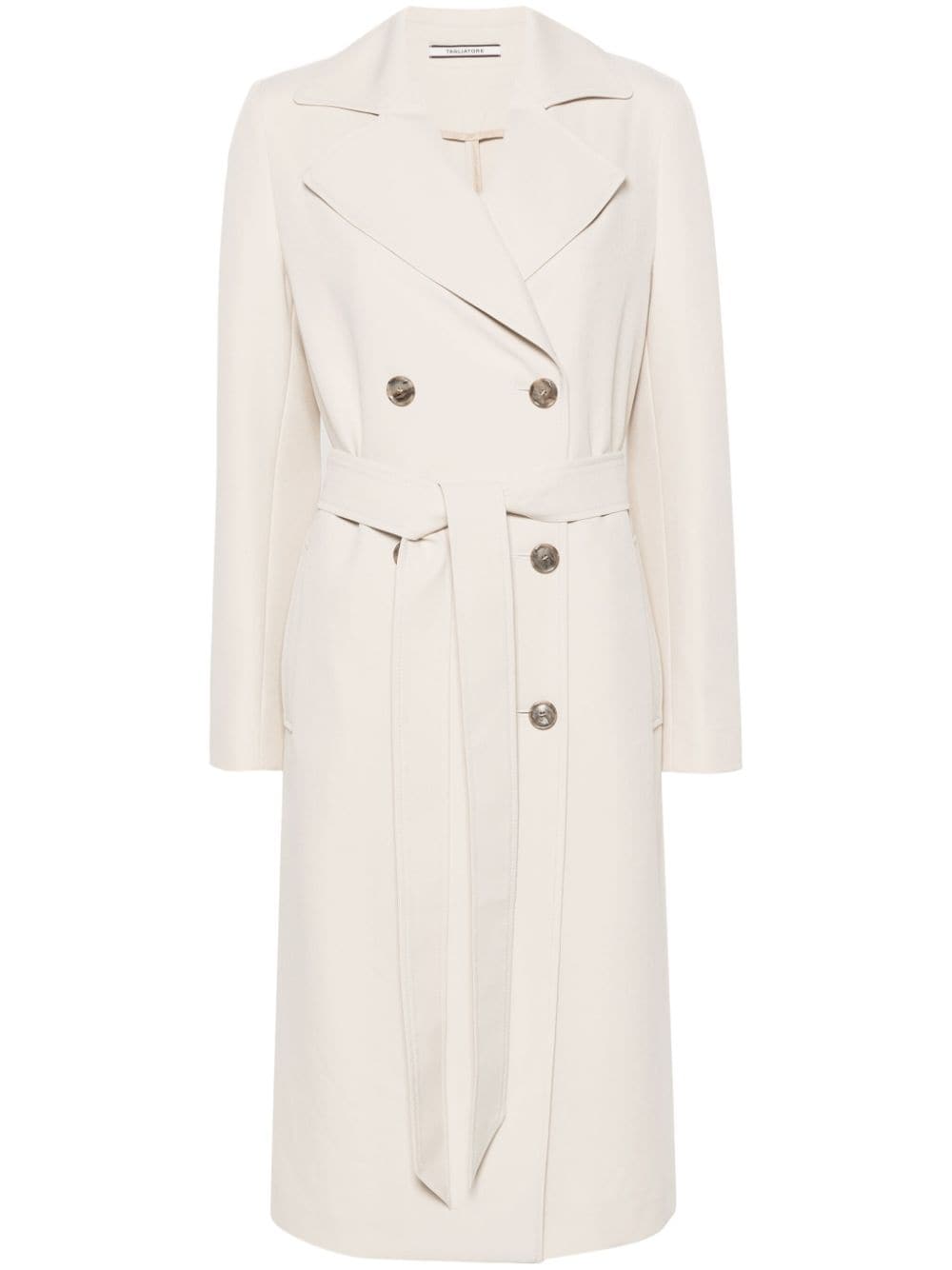 Tagliatore belted trench coat - Nude von Tagliatore