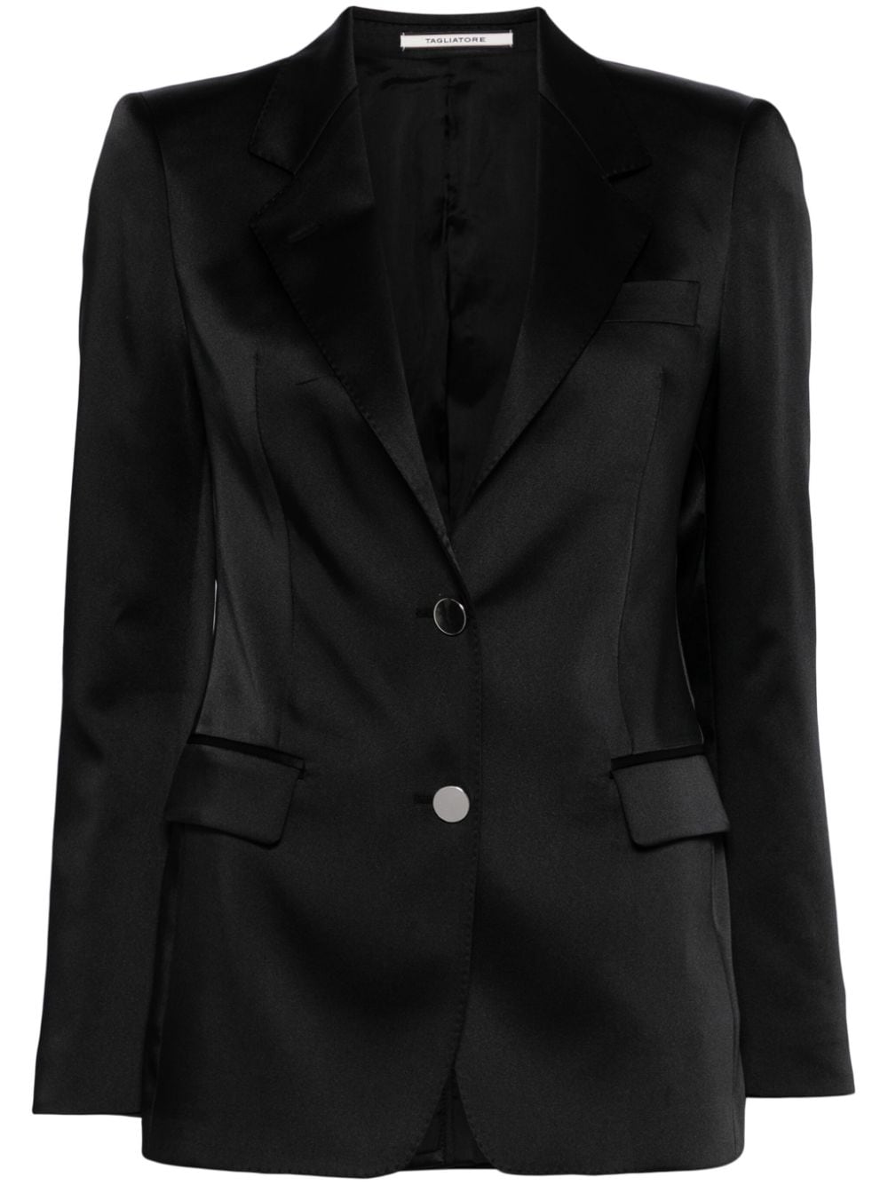 Tagliatore notched-lapels single-breasted blazer - Schwarz von Tagliatore