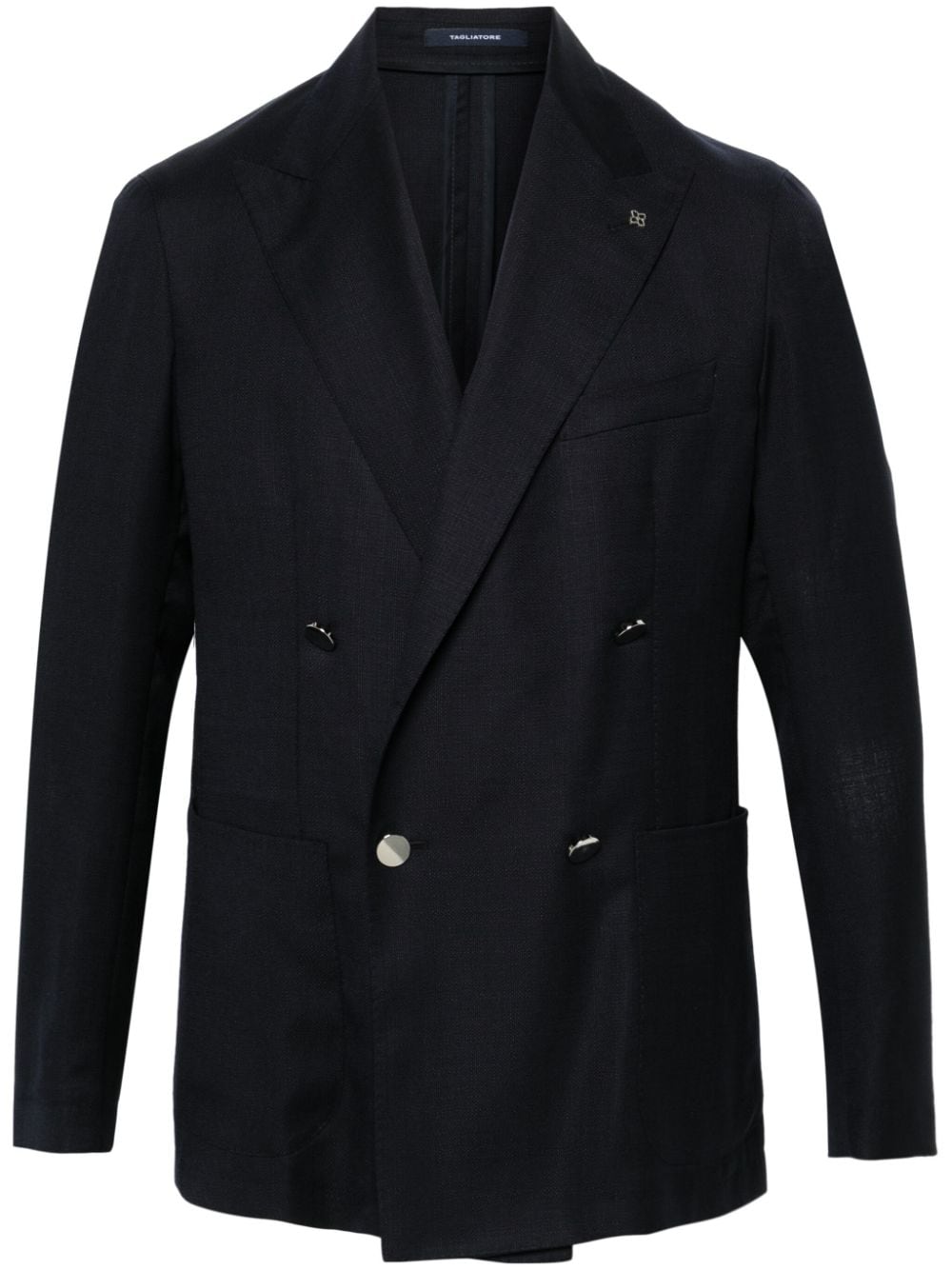 Tagliatore peak-lapels double-breasted blazer - Blau von Tagliatore