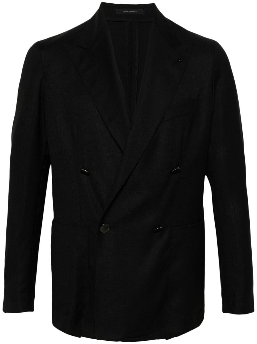 Tagliatore peak-lapels double-breasted blazer - Schwarz von Tagliatore