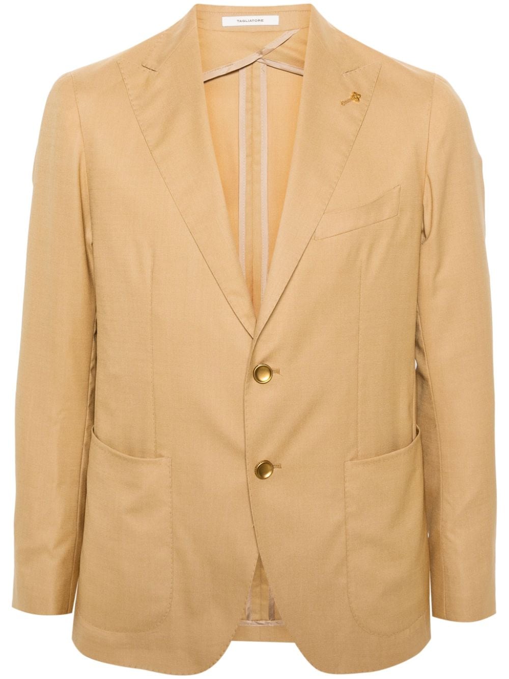 Tagliatore peak-lapels single-breasted blazer - Nude von Tagliatore