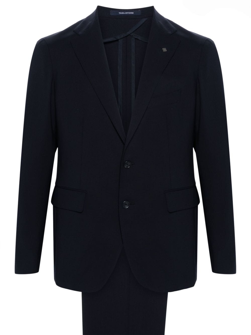 Tagliatore single-breasted wool suit - Blau von Tagliatore