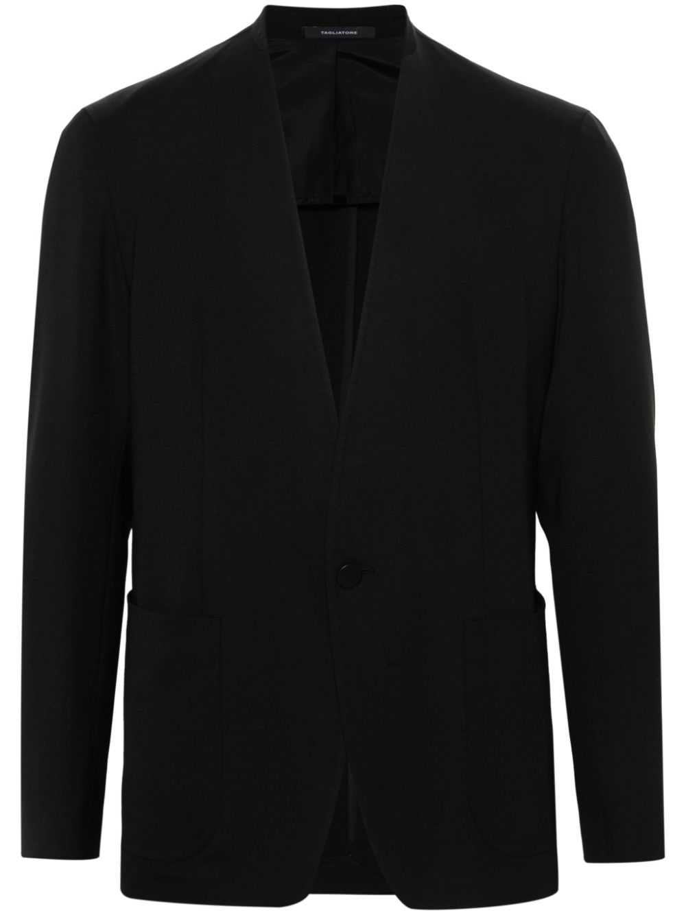 Tagliatore textured single-breasted blazer - Schwarz von Tagliatore