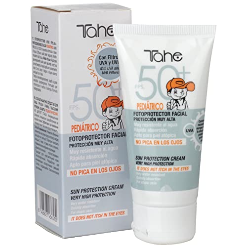 Tahe Pädiatrischer Sonnenschutz fürs Gesicht – Sun Protect Creme SPF 50+ Sehr hoher Schutz, 50 ml von Tahe